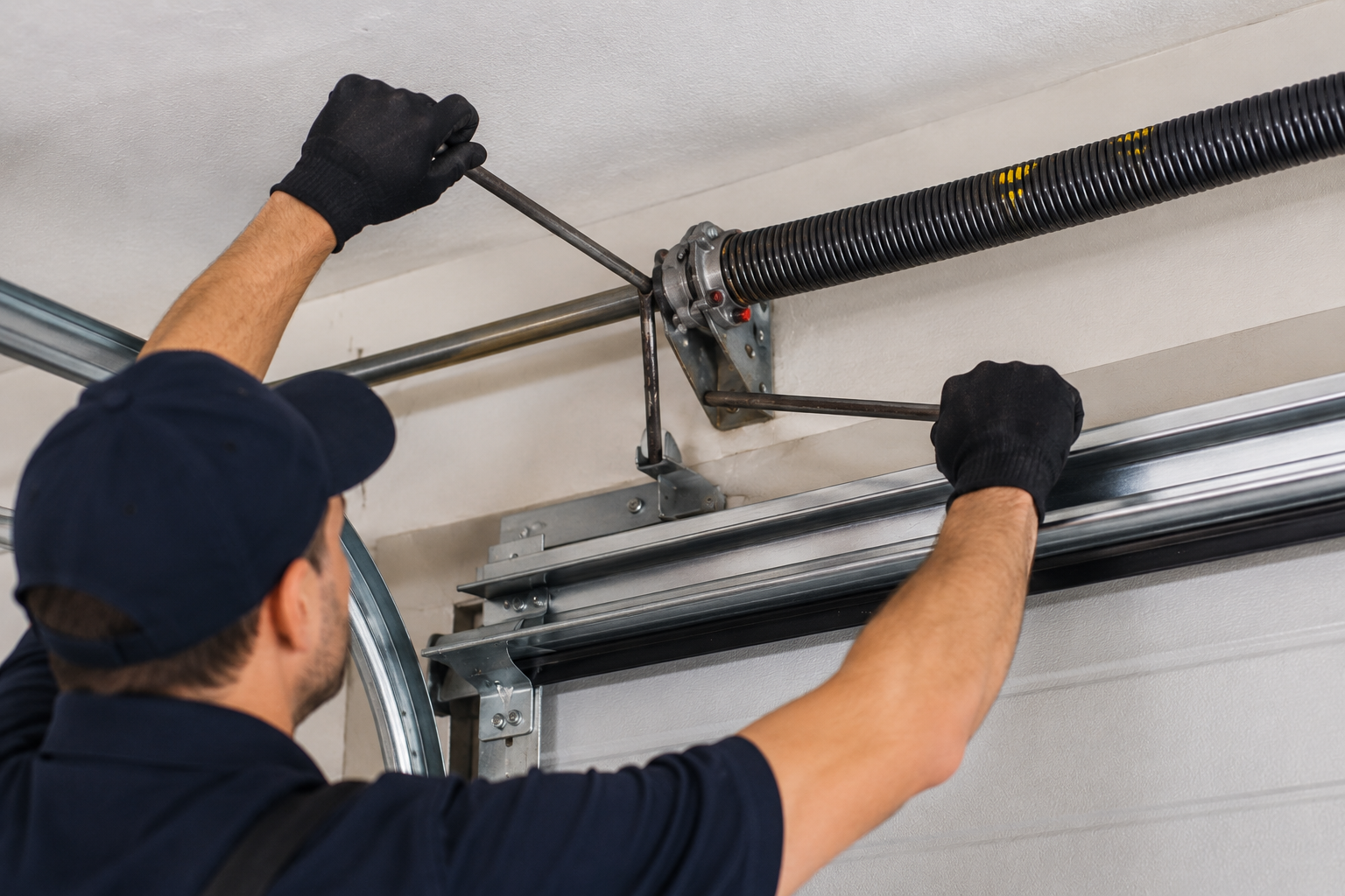 Garage door spring service in Baytown TX