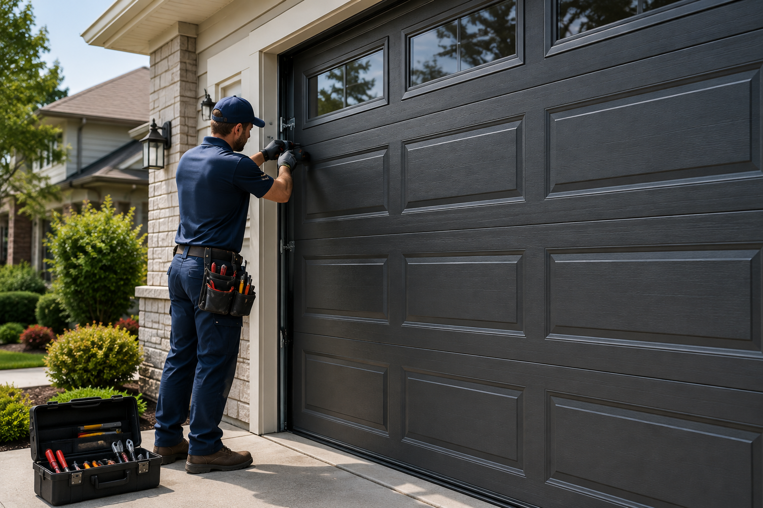 Professional garage door service in Baytown Texas
